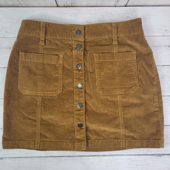 Y2k MUDD brown corduroy mini skirt - Picture 1 of 6